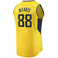 Custom #88 Gold IND Basketball Shirt Top