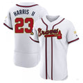 Custom #23 White 2022 ATL Baseball Shirt Top