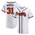 Custom #31 White 2022 ATL Baseball Shirt Top