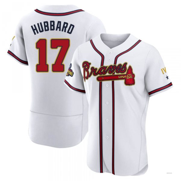 Custom #17 Cream ATL Baseball Shirt Top