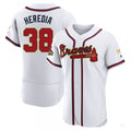 Custom #38 White 2022 ATL Baseball Shirt Top