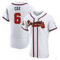 Custom #6 White 2022 ATL Baseball Shirt Top
