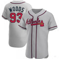 Custom #93 Gray ATL Baseball Shirt Top