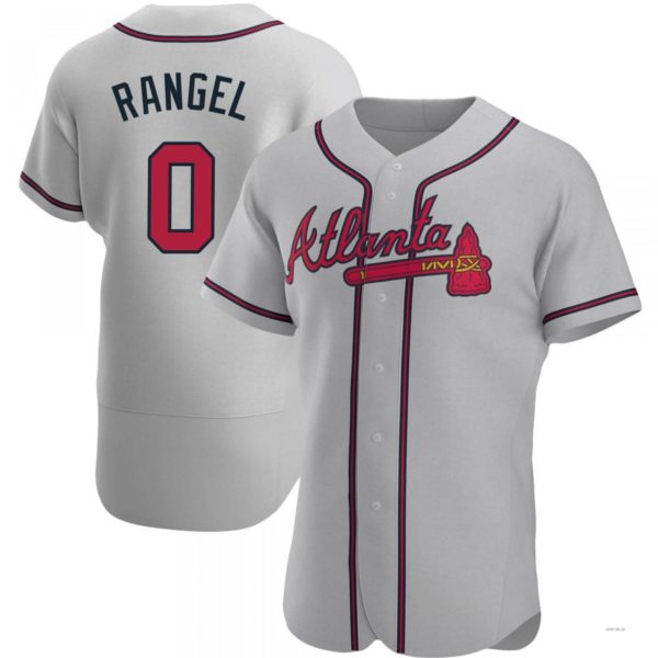 Custom #0 Gray ATL Baseball Shirt Top
