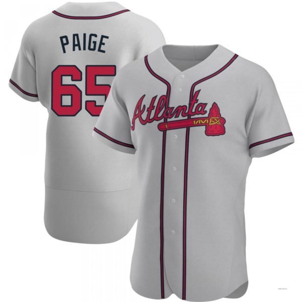 Custom #65 Gray ATL Baseball Shirt Top