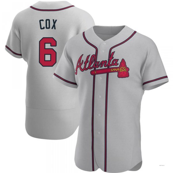 Custom #6 Gray ATL Baseball Shirt Top