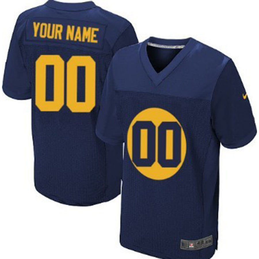 Custom Navy Blue GB Football Shirt Top