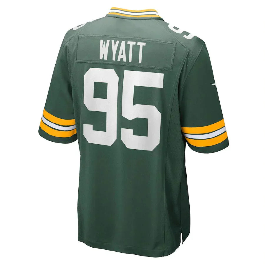 Custom #95 Green 2022 GB Football Shirt Top