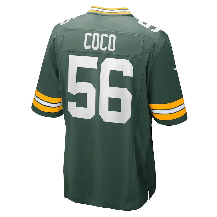 Custom #56 Green GB Football Shirt Top