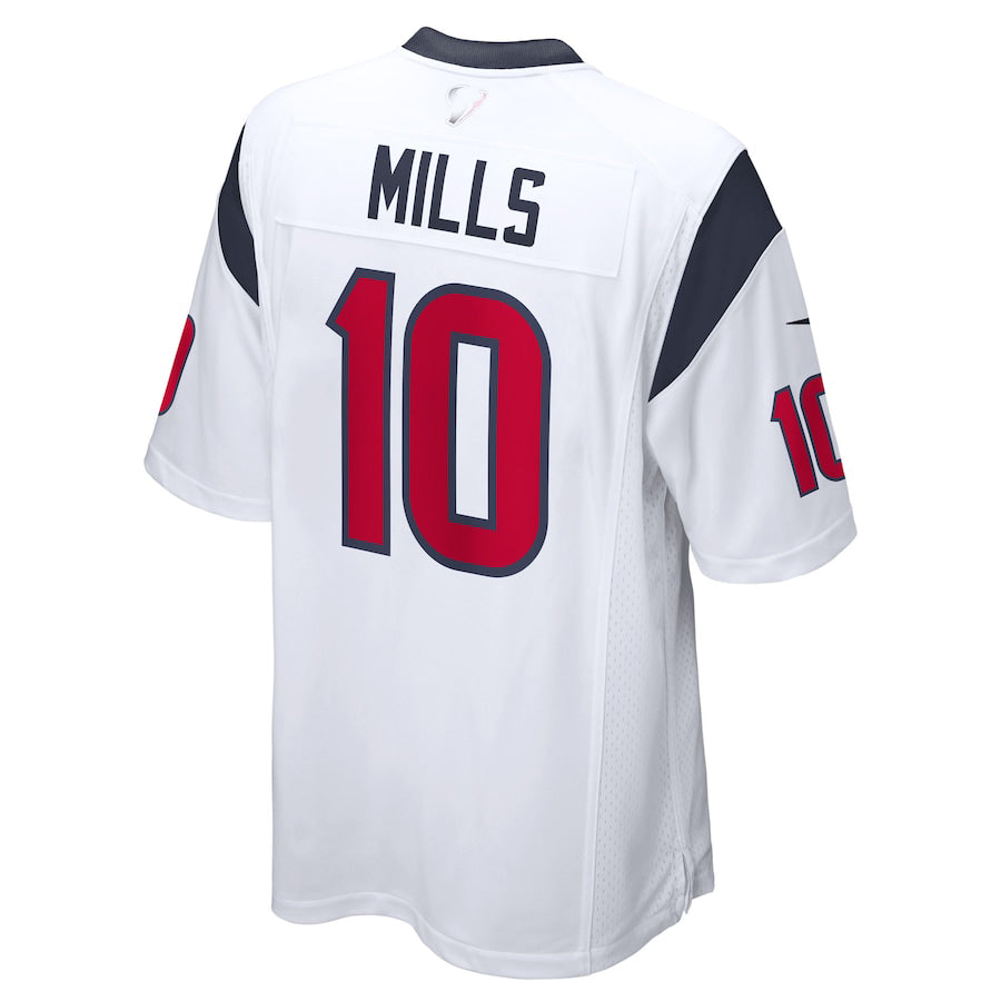 Custom #10 White HOU Football Shirt Top