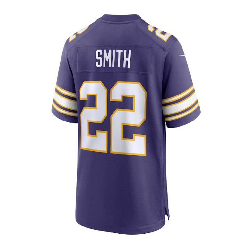 Custom #22 Purple MIN Football Shirt Top