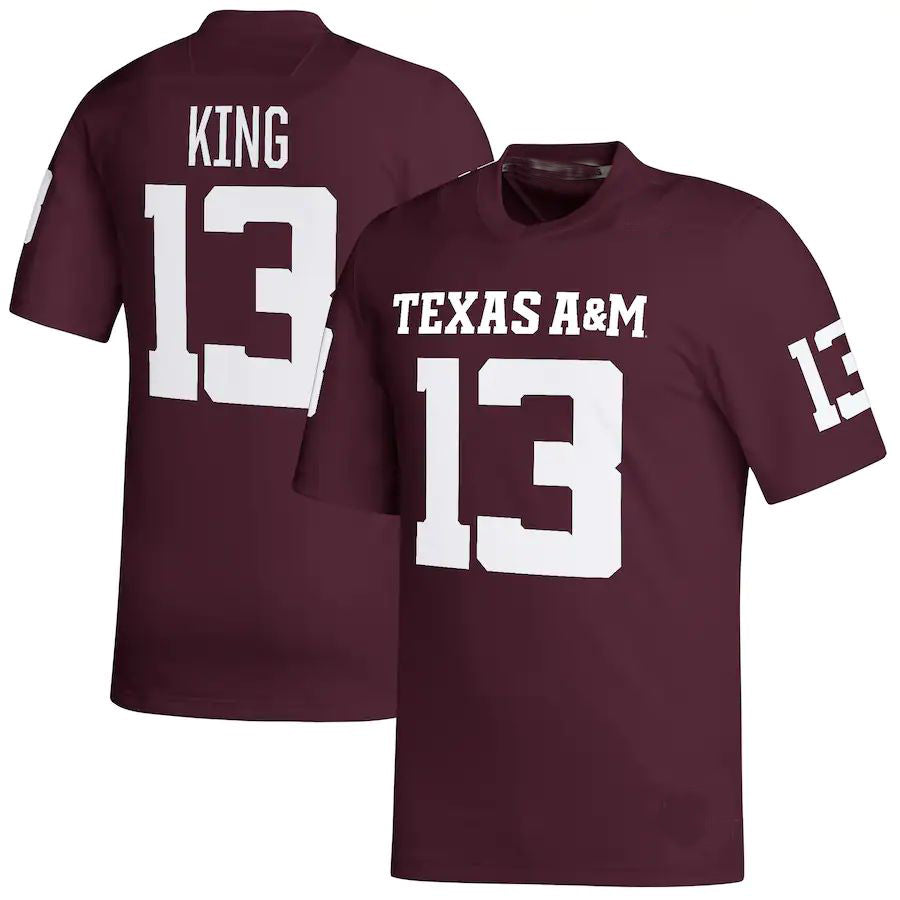 Custom #13 Maroon Football Shirt Top
