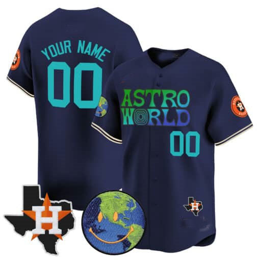 Custom HOU Baseball Shirt Top