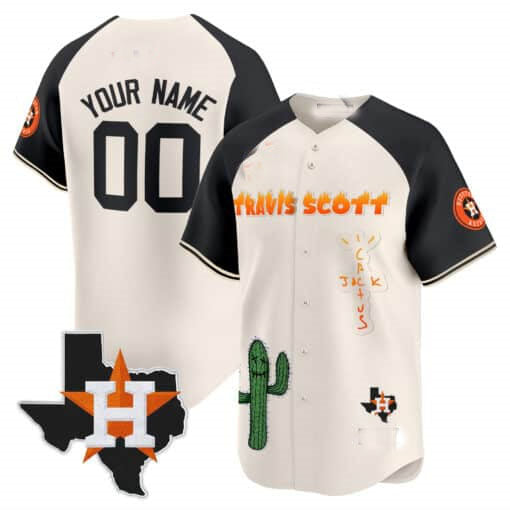 Custom HOU Baseball Shirt Top