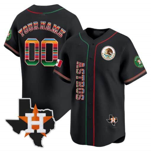Custom HOU Baseball Shirt Top