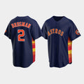 Custom #2 Navy HOU Baseball Shirt Top