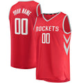 Custom Red HOU Basketball Shirt Top