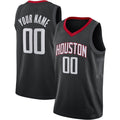 Custom Black HOU Basketball Shirt Top