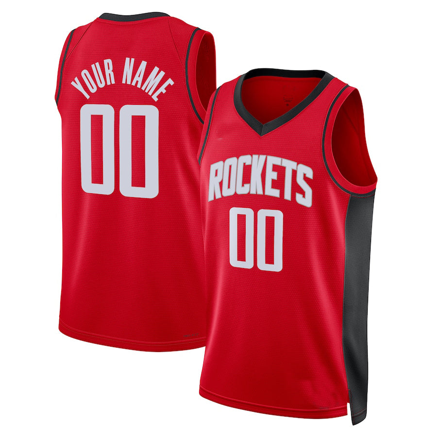 Custom #23 Red 2022 HOU Basketball Shirt Top