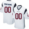 Custom White HOU Football Shirt Top
