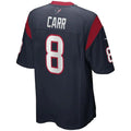Custom #8 Navy HOU Football Shirt Top