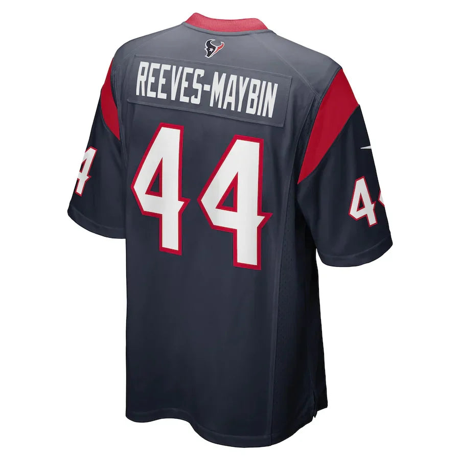 Custom #44 Navy HOU Football Shirt Top