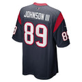 Custom #89 Navy HOU Football Shirt Top