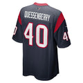 Custom #40 Navy HOU Football Shirt Top