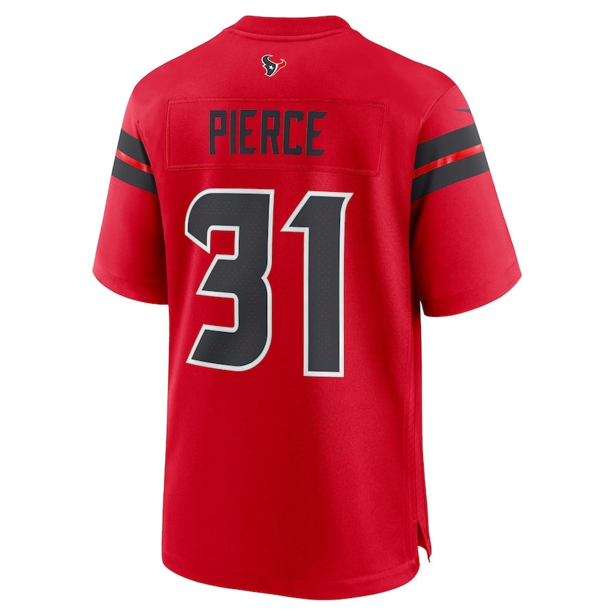Custom #31 Red HOU Football Shirt Top