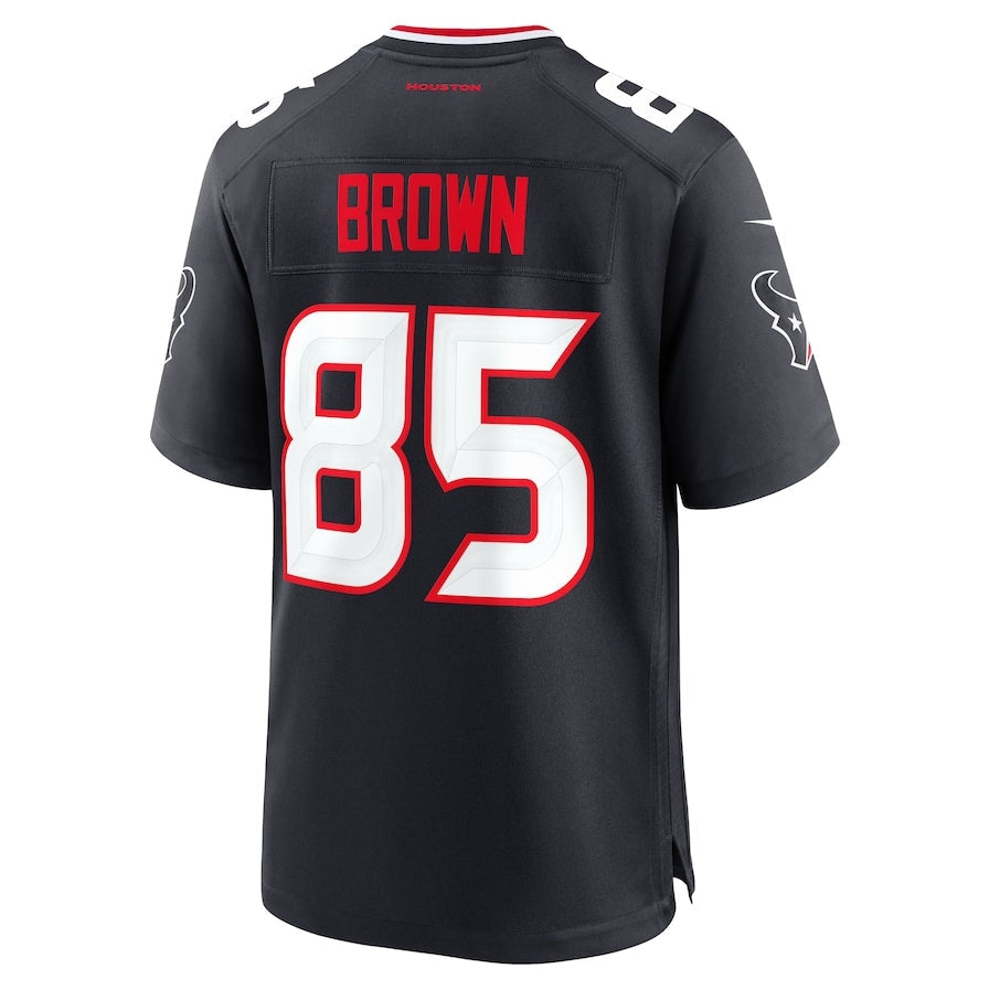 Custom #85 Navy HOU Football Shirt Top