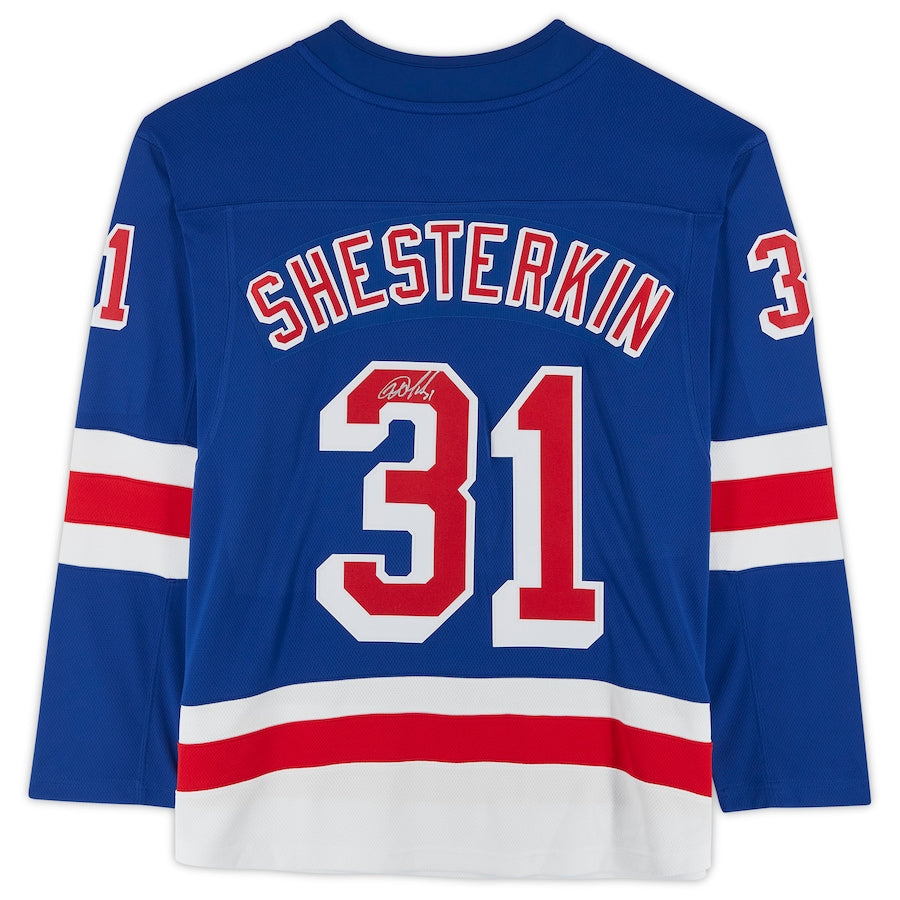 Custom #31 Blue Hockey Shirt Top