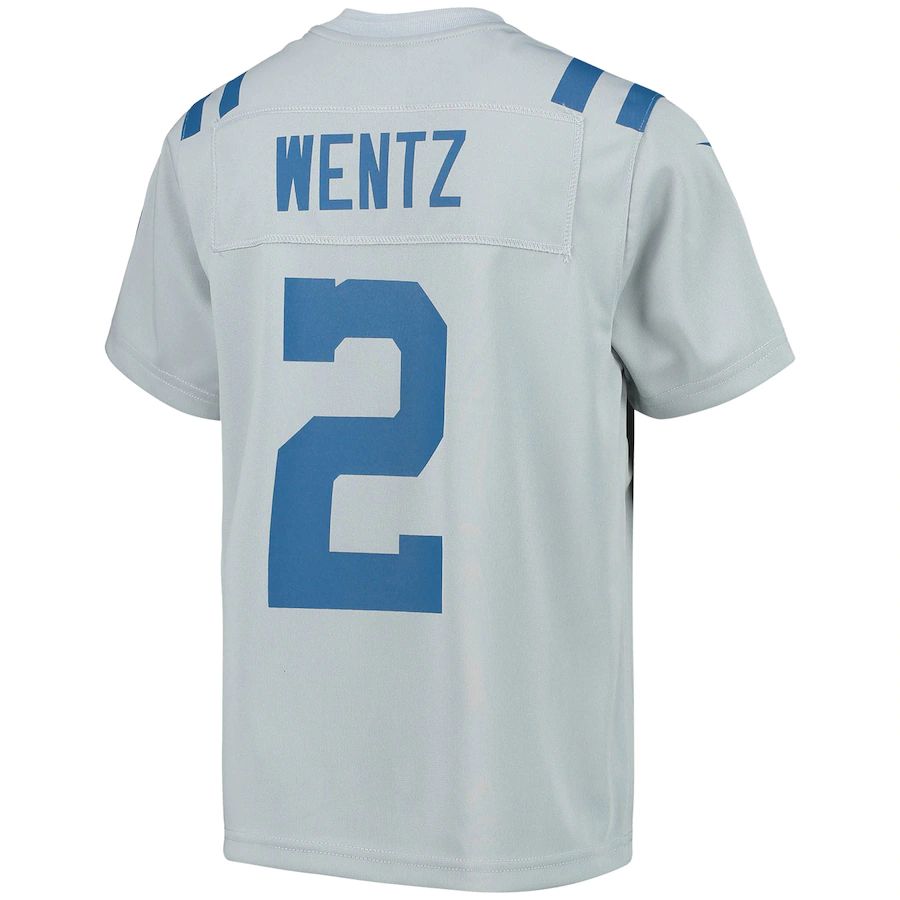 Custom #2 Gray IND Football Shirt Top