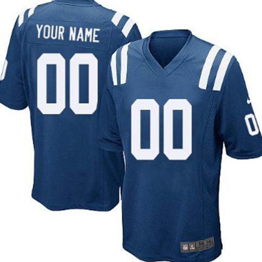 Custom Blue IND Football Shirt Top
