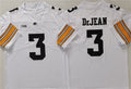 Custom #3 White College Shirt Top