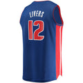 Custom #12 Blue 2021 DET Basketball Shirt Top