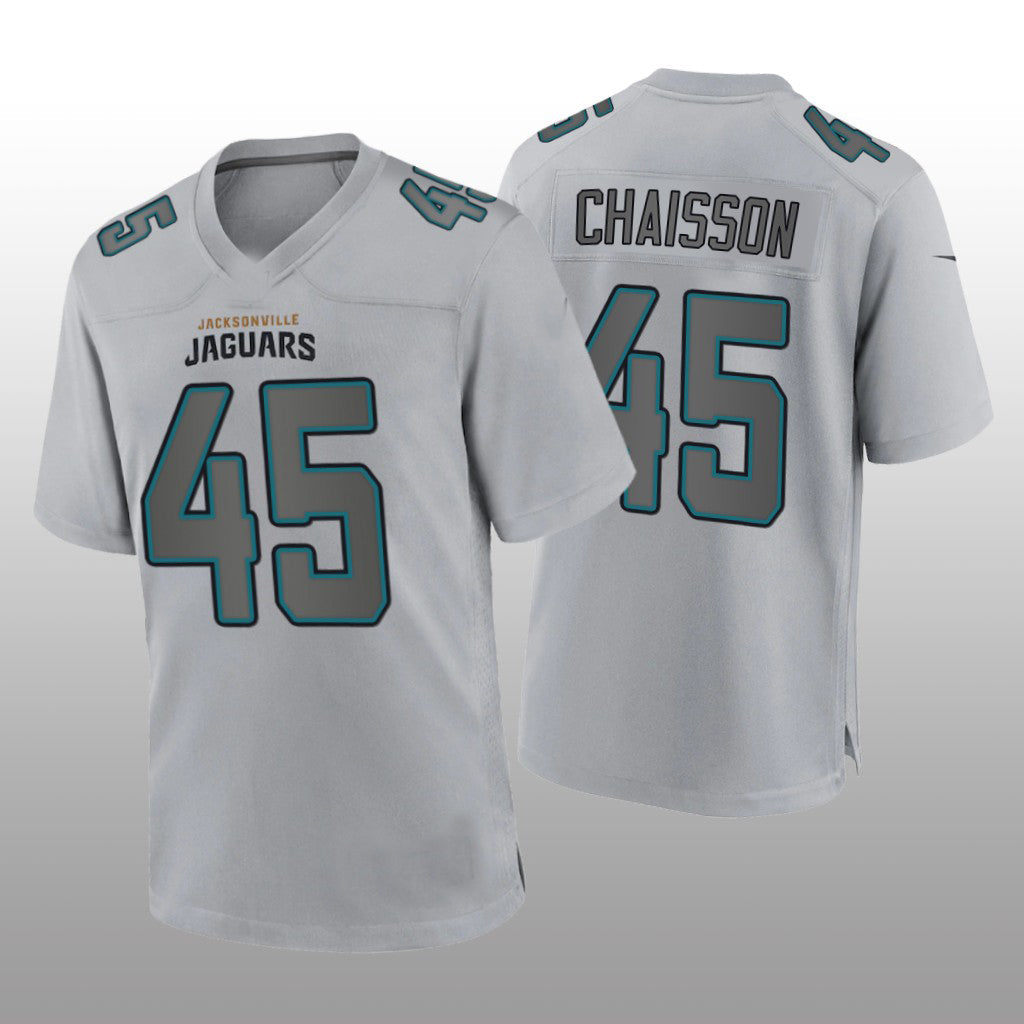 Custom #45 Gray JAX Football Shirt Top