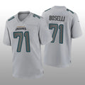 Custom #71 Gray JAX Football Shirt Top