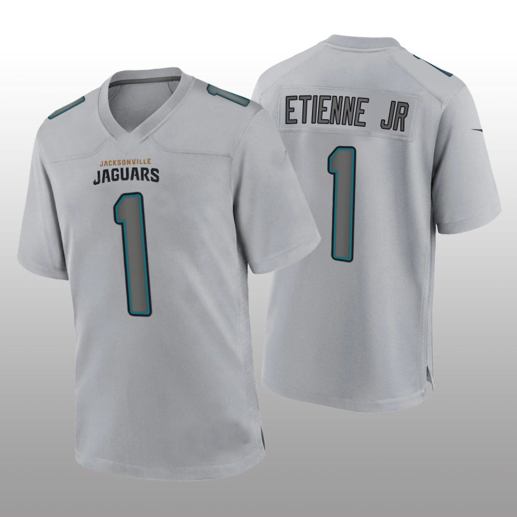 Custom #1 Gray JAX Football Shirt Top