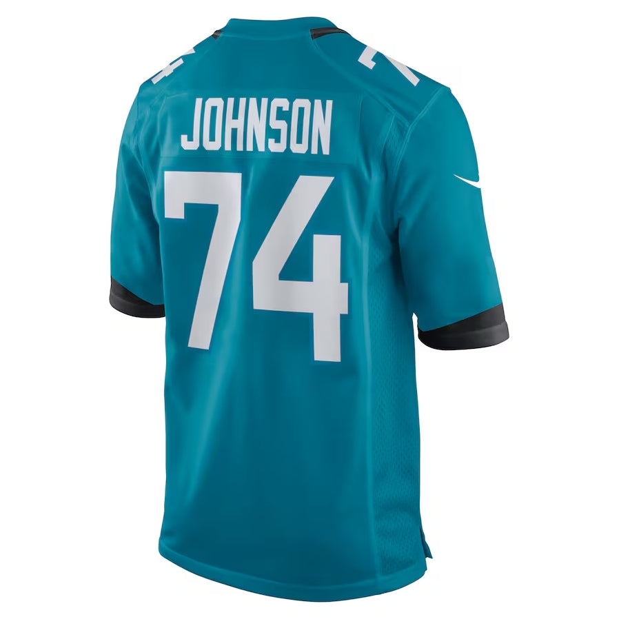 Custom #74 Teal JAX Football Shirt Top