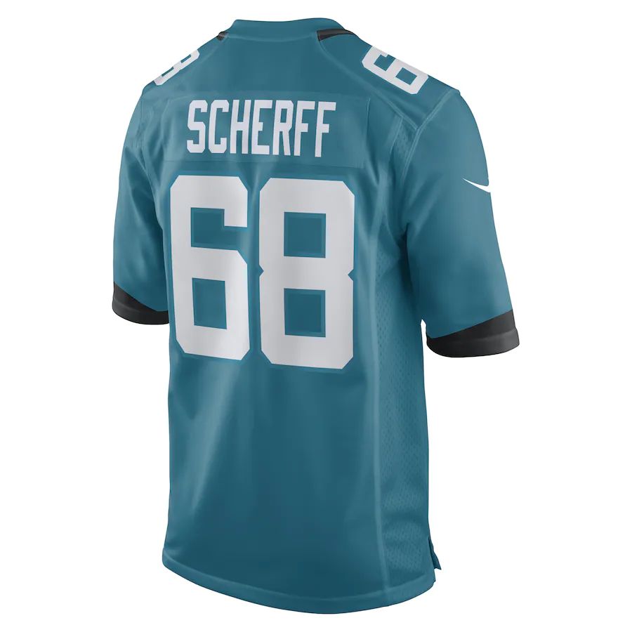 Custom #68 Teal JAX Football Shirt Top