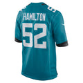 Custom #52 Teal JAX Football Shirt Top