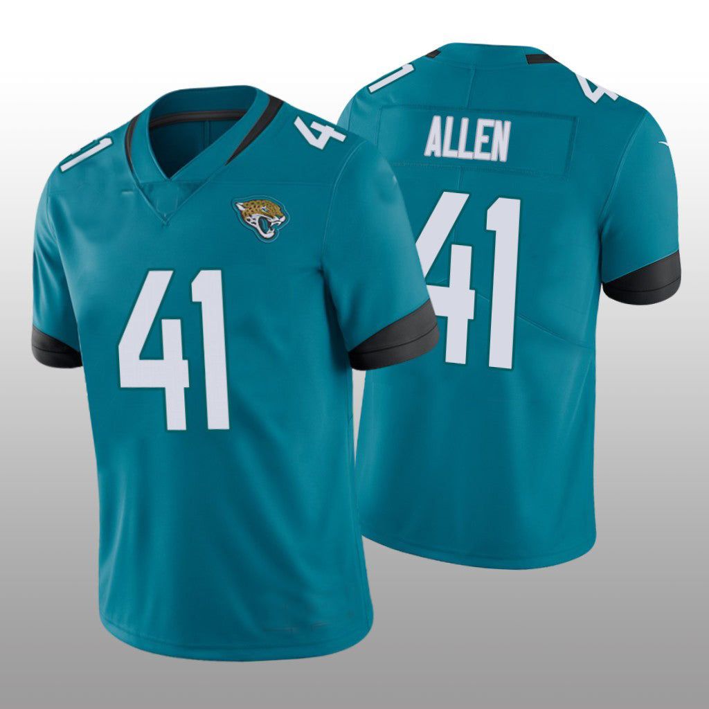 Custom #41 Teal 2022 JAX Football Shirt Top