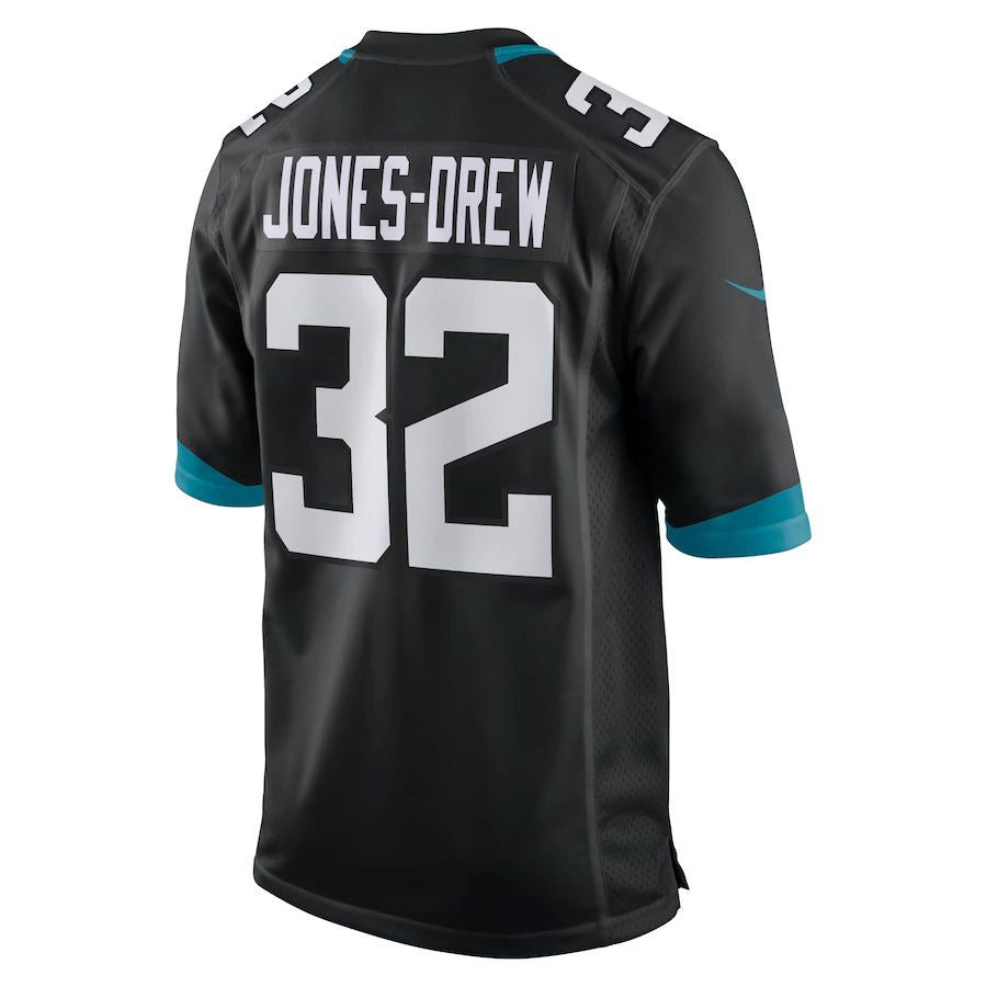Custom #32 Black JAX Football Shirt Top