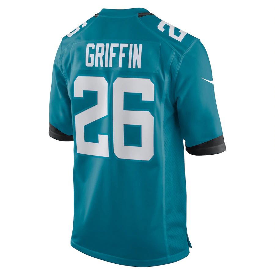 Custom #26 Teal JAX Football Shirt Top