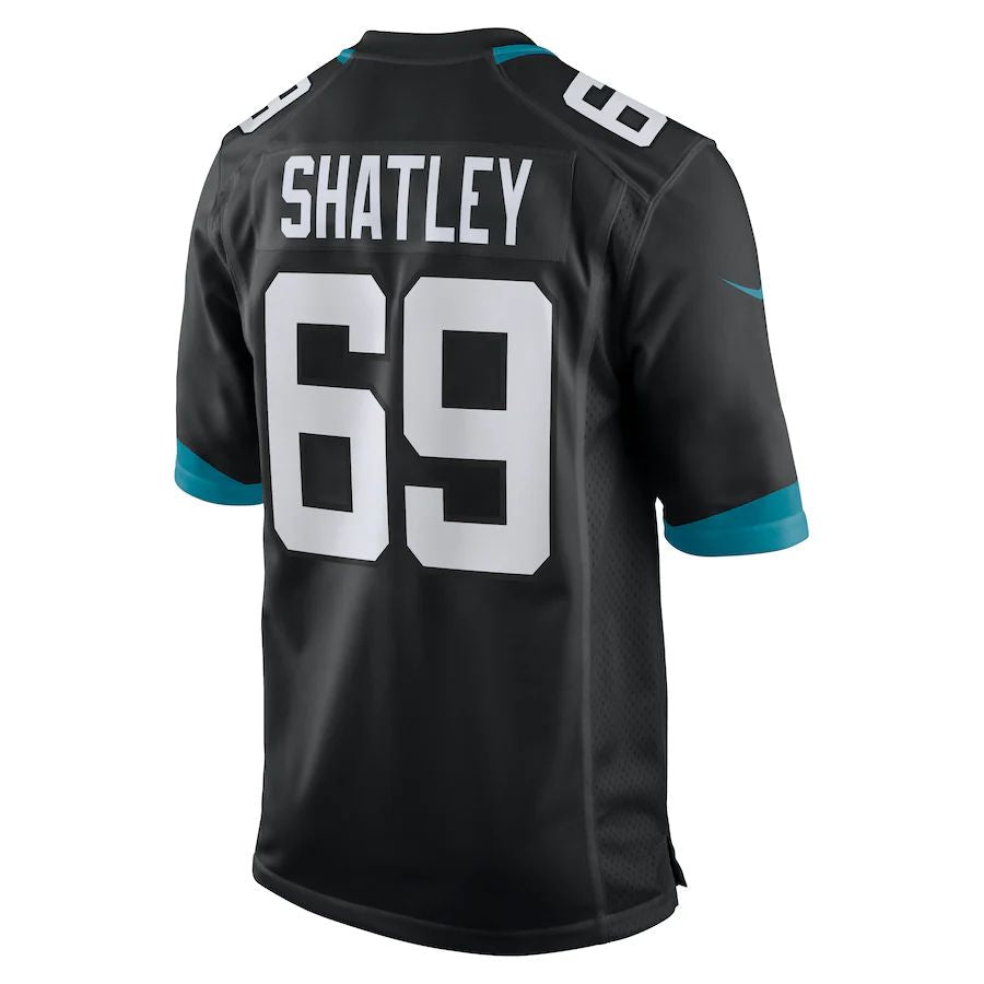 Custom #69 Black JAX Football Shirt Top