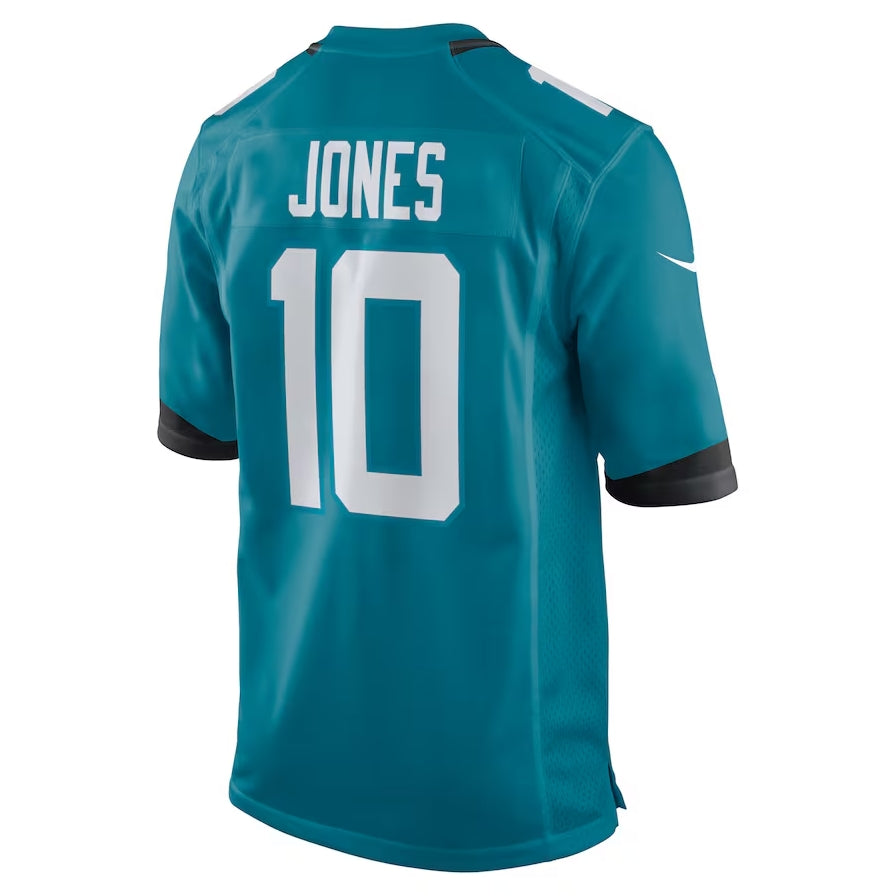 Custom #10 Teal JAX Football Shirt Top