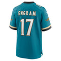 Custom #17 Teal Throwback JAX Football Shirt Top