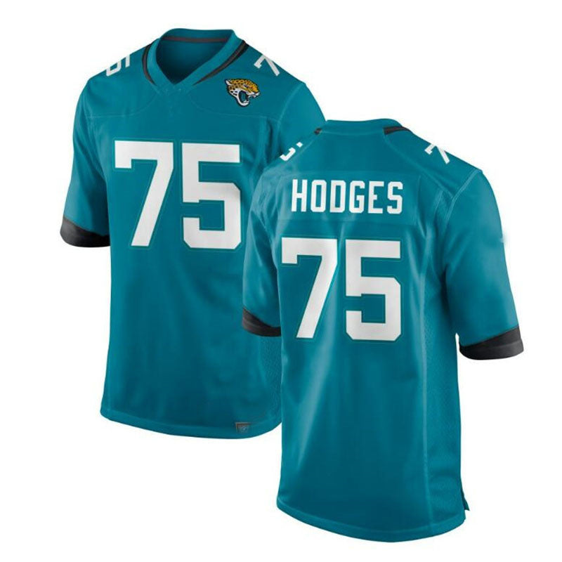 Custom #75 Teal JAX Football Shirt Top