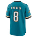 Custom #8 Teal Throwback JAX Football Shirt Top