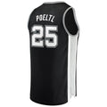 Custom #25 Black SAS Basketball Shirt Top